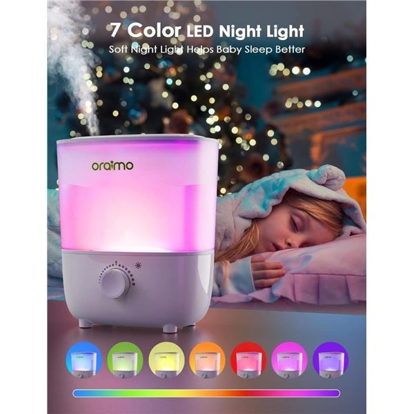 Oraimo Cool Mist Humidifier Essential Oil Diffuser Night Light