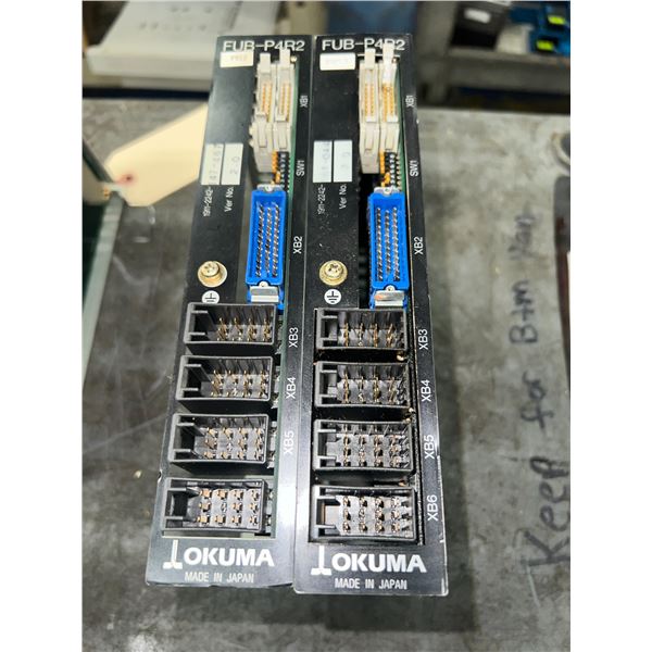 Lot of (2) Okuma #FUB-P4R2 Boards