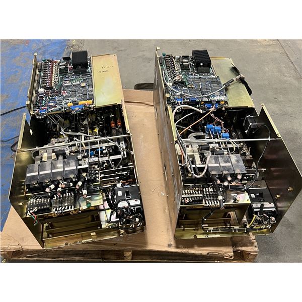 (2) OKUMA Drives - Top Boards #E4809-045-140-1006 & #E4809-045-084-G