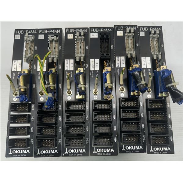 Lot of (6) Okuma #FUB-P4M4 OPUS7000 Cards
