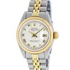 Image 2 : Rolex Ladies Quickset 2T 18K & Steel Pyramid Dial Jubilee Band Datejust Wristwat