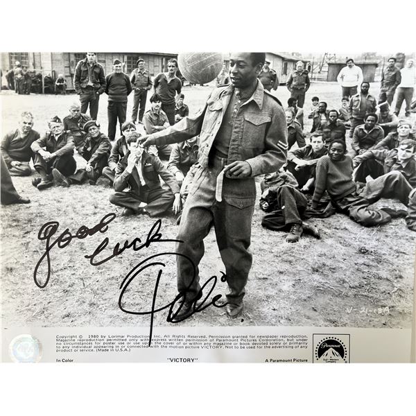 Pele signed photo GFA authenticated