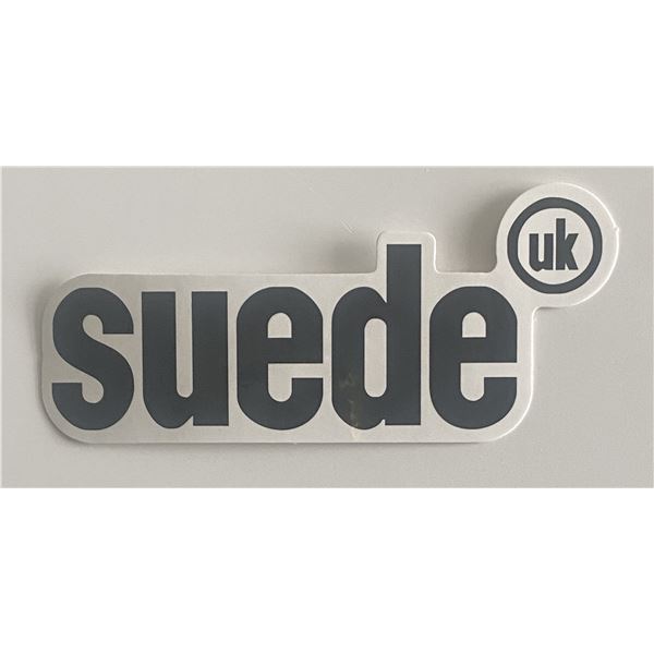 Suede logo sticker