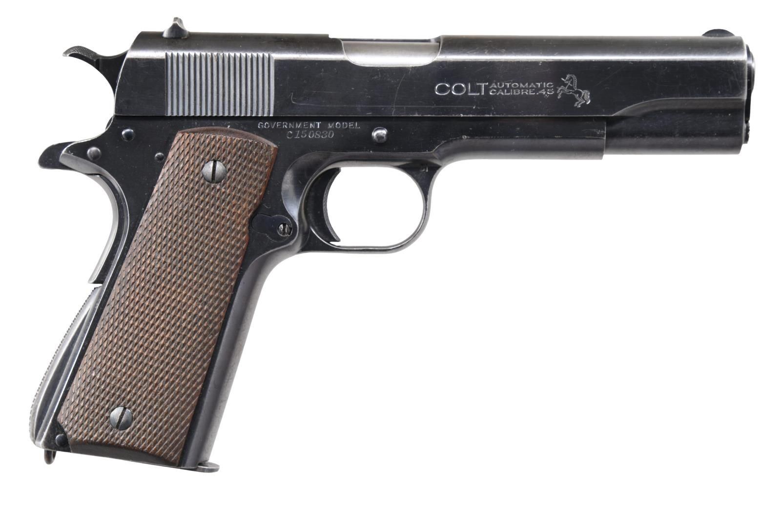 LETTERED COLT GOVERNMENT MODEL SEMI AUTO PISTOL.
