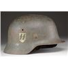 Image 1 : WWII GERMAN WAFFEN SS HELMET.