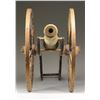 Image 3 : ATTRACTIVE VINTAGE CARVED WOODEN CANNON.
