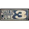 Image 2 : BUFFALO BILL WILD WEST SHOW PAINTED BANNER &