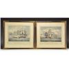 Image 3 : SET OF 4 RARE ENGRAVINGS HMS SHANNON VS. USS