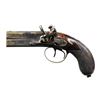 Image 2 : SMITH LONDON O/U FLINTLOCK PISTOL.