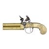 Image 2 : ALL BRASS O/U TAP ACTION FLINTLOCK SCREW BARREL