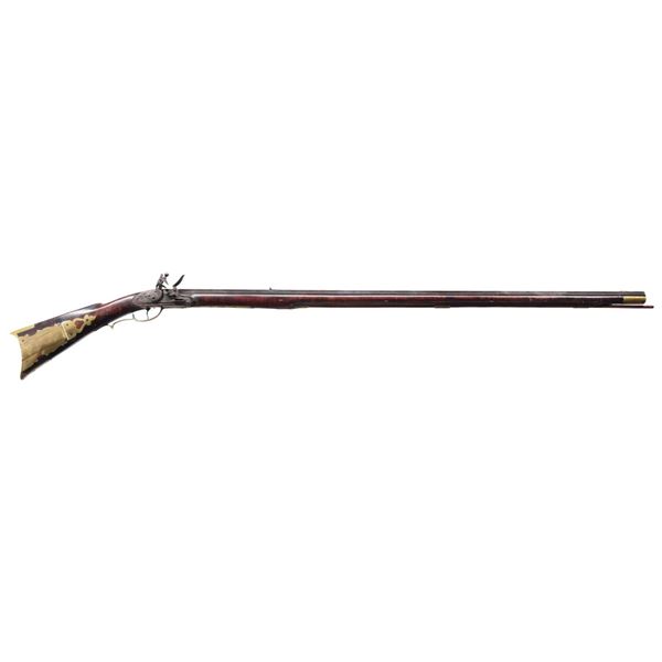 KENTUCKY STYLE FLINTLOCK RIFLE.