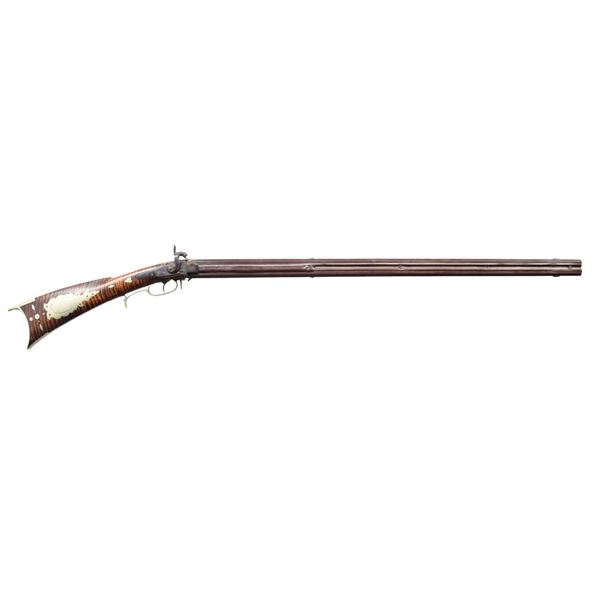 UNMARKED PERCUSSION SWIVEL BREECH RIFLE.