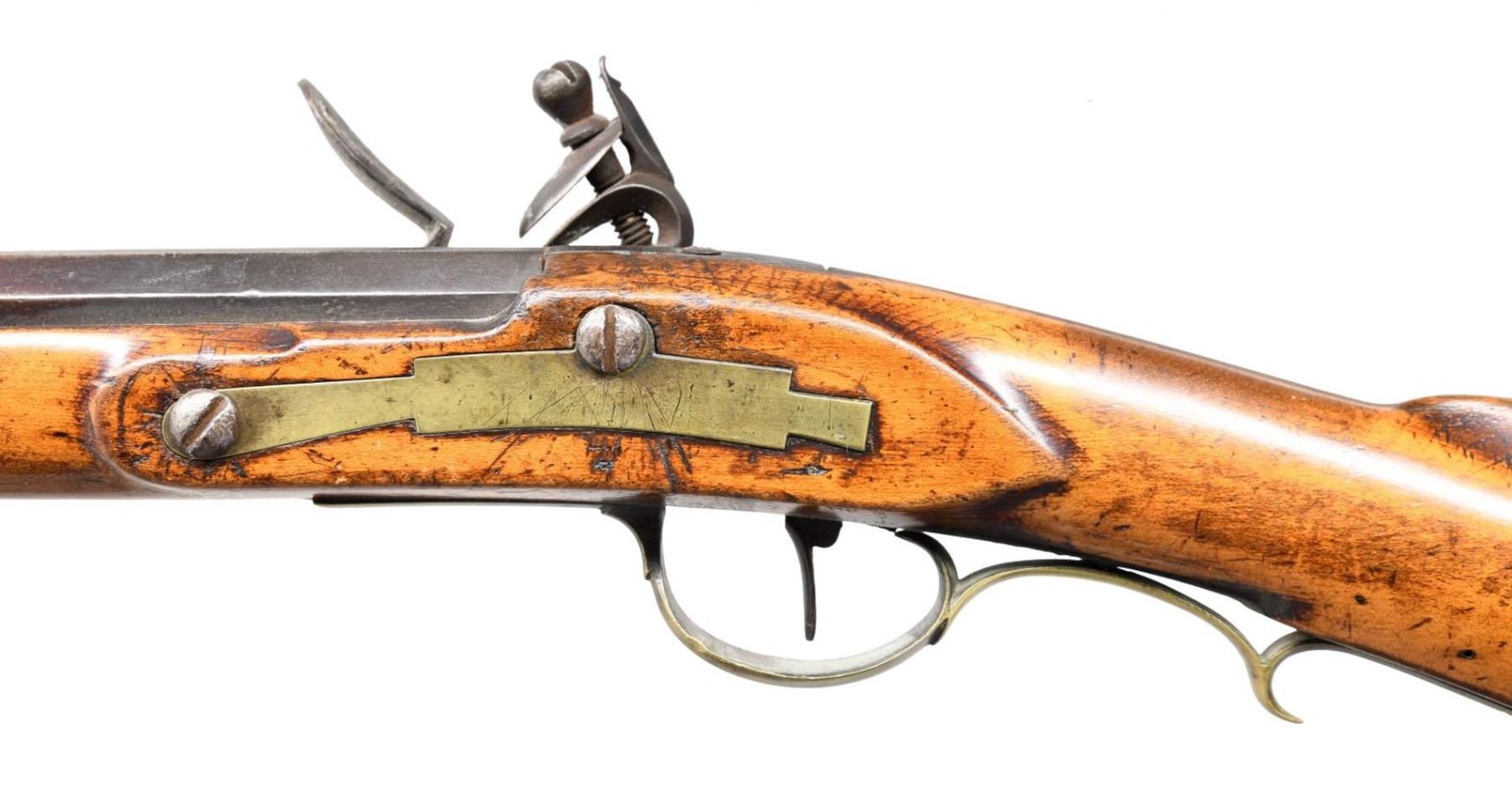J.J. HENRY FLINTLOCK SMOOTHBORE TRADE RIFLE. - Poulin Auctions