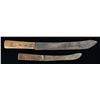 Image 1 : TWO BUTCHER KNIVES.