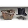 Image 2 : BEAVER TOP HAT WITH CASE.