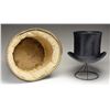 Image 3 : BEAVER TOP HAT WITH CASE.