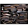 Image 1 : LARGE GROUP OF KNIVES, HAND AXES, & OTHER EDGED