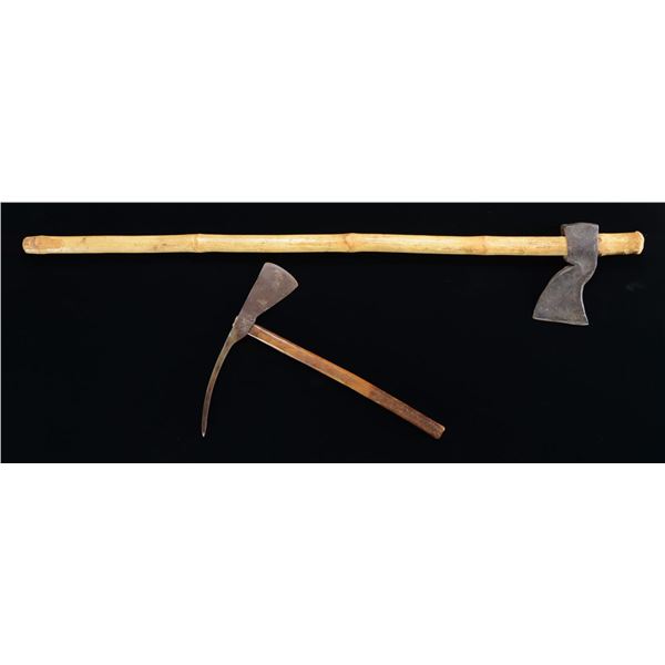 PAIR OF HAND AXES.