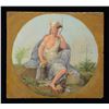 Image 1 : FINE EARLY FOLK ART PAINTING OF "AMERICAN INDIAN