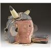 Image 2 : NATIVE AMERICAN HOPI STYLE LEATHER & WOOD FULL