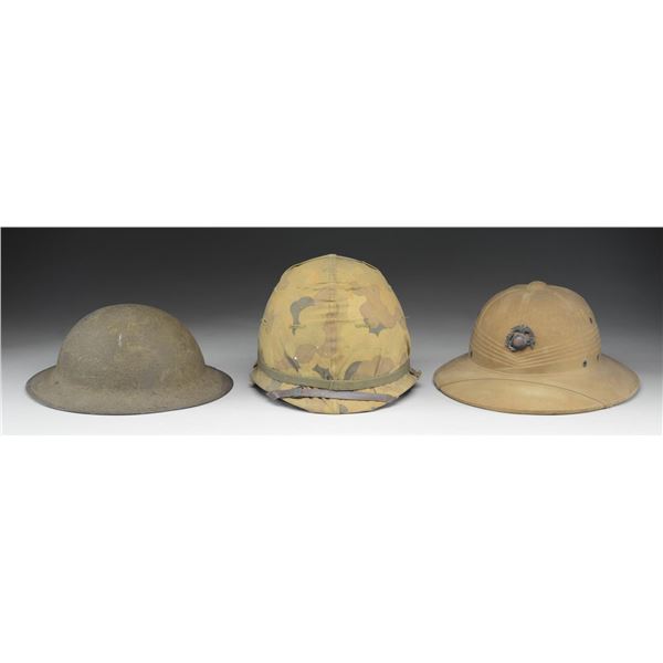 3 US HELMETS.