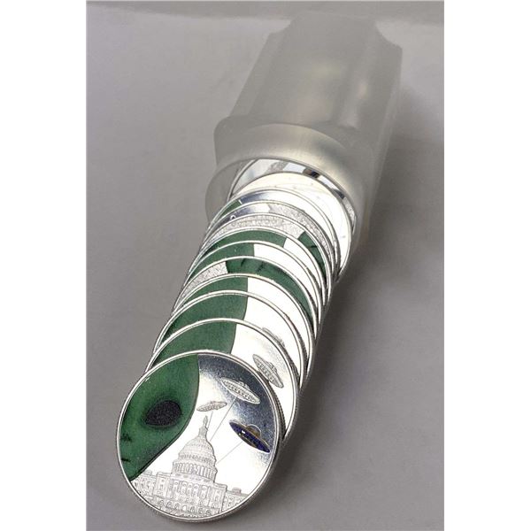 Roll (20-coins) Aliens Have Landed 1 ozt .999 Silver