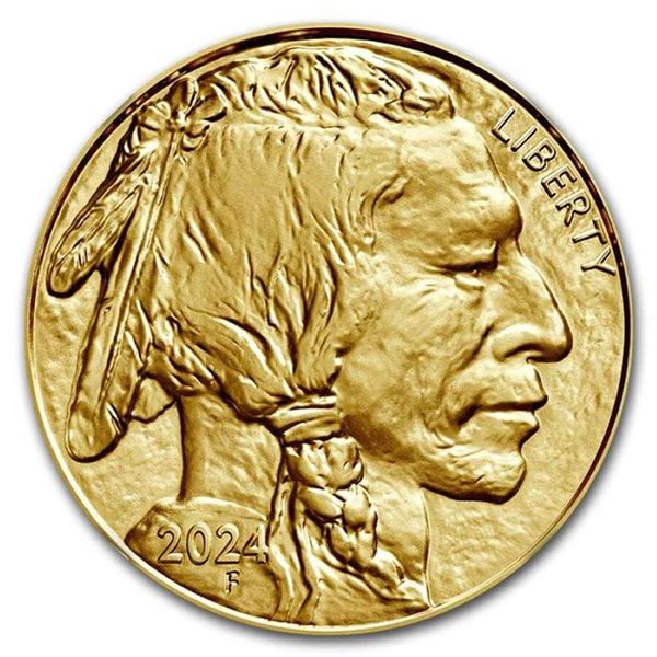 (5) 2024 American .9999 Gold 1 ozt Buffalo