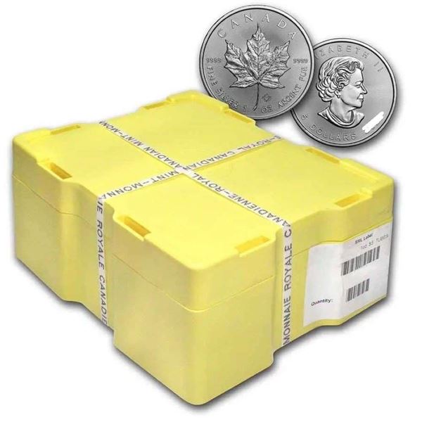 Sealed Monster Box Any Year 500 ozt Canadian .9999 Silver Maples