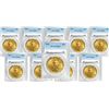 Image 1 : Ten (10) $20 Saint Gaudens Gold PCGS MS63