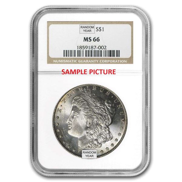 Box (20-coins) Mixed Date & MM NGC MS66 Morgan Silver Dollar
