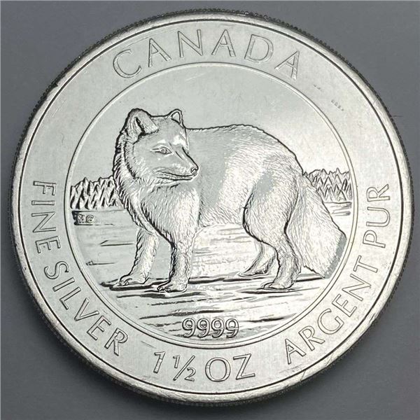 2014 Canada $8 Arctic Fox 1.5 ozt .9999 Silver