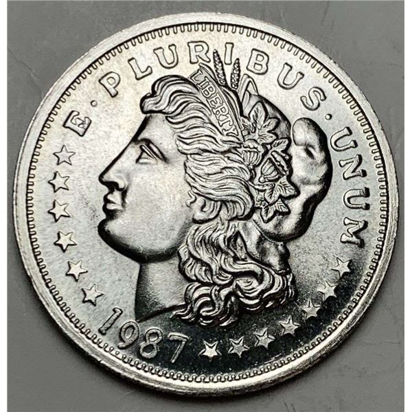 1987 Morgan Design Trade Unit 1 ozt .999 Silver
