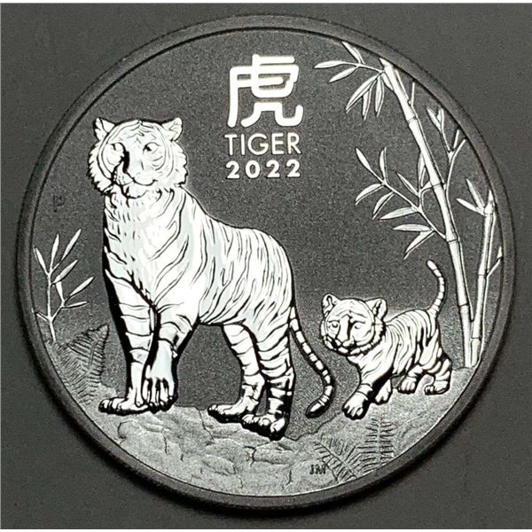 2022-P Australia Year Of The Tiger 1 ozt .9999 Silver Dollar