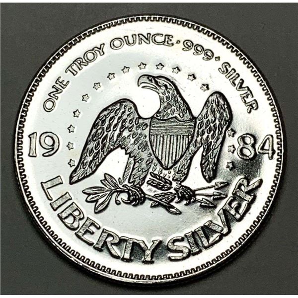 1984 A-Mark "Life Liberty Happiness" 1 ozt .999 Silver