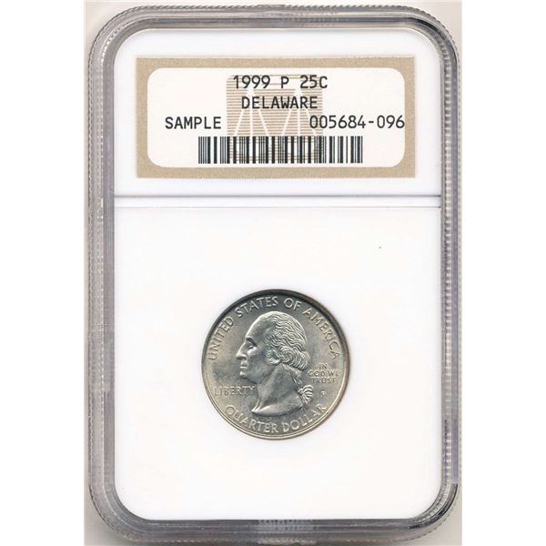 1999-P Washington Quarter Delware State Rare NGC Sample