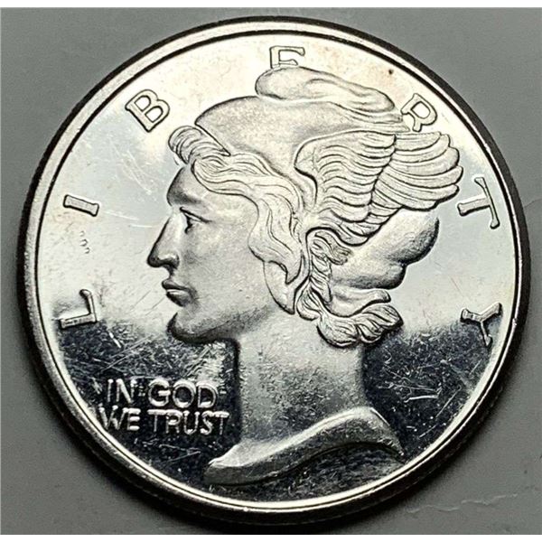 Mercury Dime Design 1 ozt .999 Silver