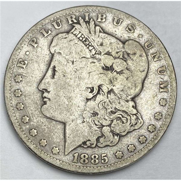 1885-S Morgan Silver Dollar VG