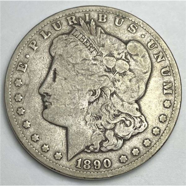 1890-CC Morgan Silver Dollar Fine
