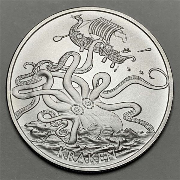 Kraken Anonymous Mint 1 ozt .999 Silver