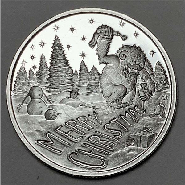 2016 Merry Christmas 1 ozt .999 Silver
