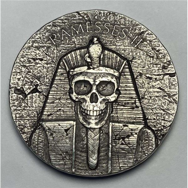 2017 Afterlife Ramesses II Republic Of Chad 1000 Francs 2 ozt .999 Silver