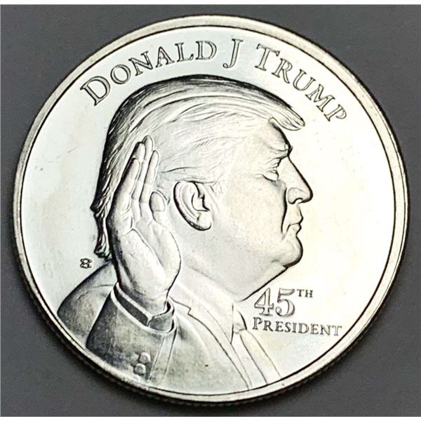 The White House Donald J. Trump 45th President 1 ozt .999 Silver