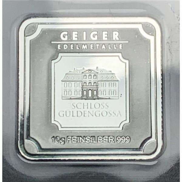 Geiger Edelmetalle Germany Premium 10g .999 Silver
