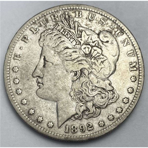 1892-S Morgan Silver Dollar VF