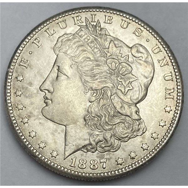 1887-S Morgan Silver Dollar MS62