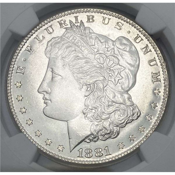1881-S Morgan Silver Dollar NGC MS67