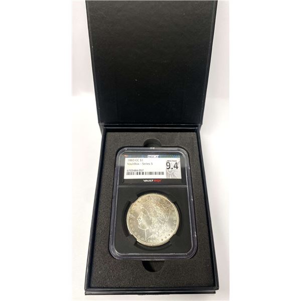 1883-CC Morgan Silver Dollar VaultBox-Series 5 NGCX 9.4