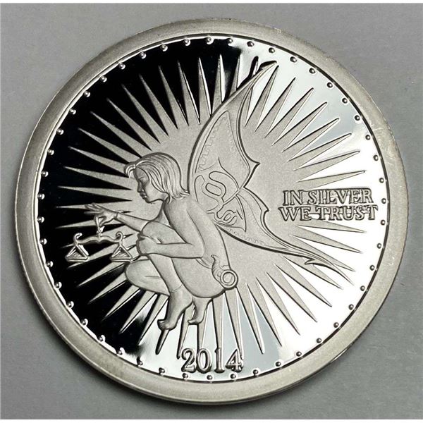 2014 Silverbug Community Ariana The Fairy Proof 1 ozt .999 Silver