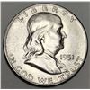 Image 2 : 1951-S Franklin Silver Half Dollar MS65 FBL