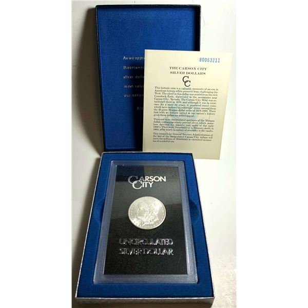 1880-CC Morgan Silver Dollar GSA NGC MS64